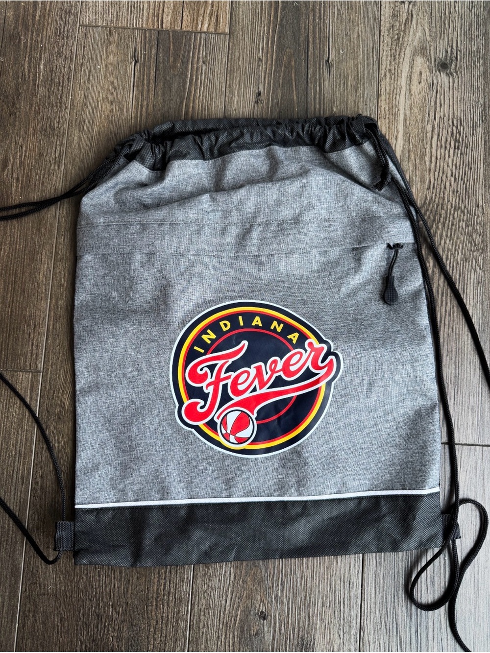 NWOT WNBA High End  Zippered Drawstring Backpack Gym Bag - Indiana Fever
